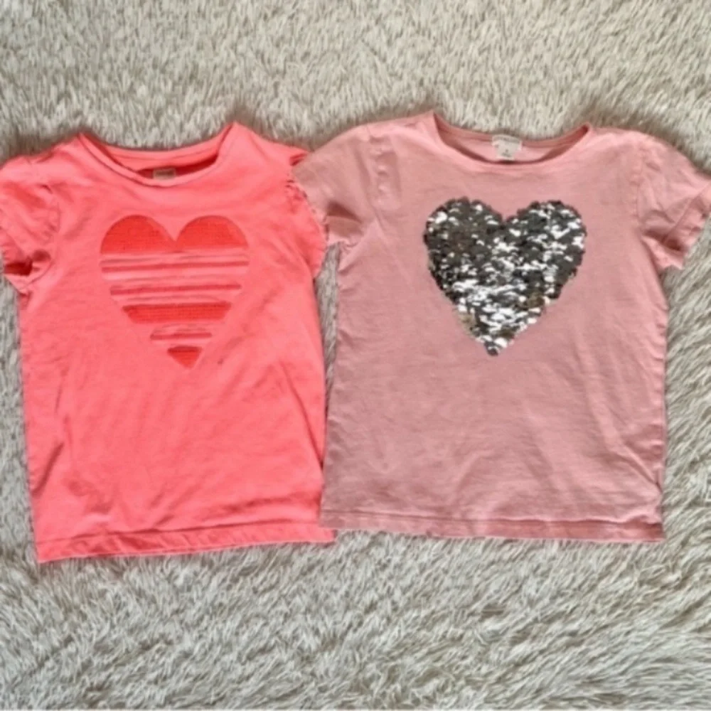 10 Piece Girls Short Sleeve Crewcuts/Gap/Gymboree Top Bundle Size 7/8